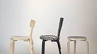 Alvar Aalto jakkara 60 tuolit 65 ja 69