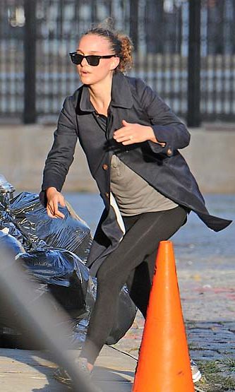 Natalie Portman lenkillä New Yorkissa.