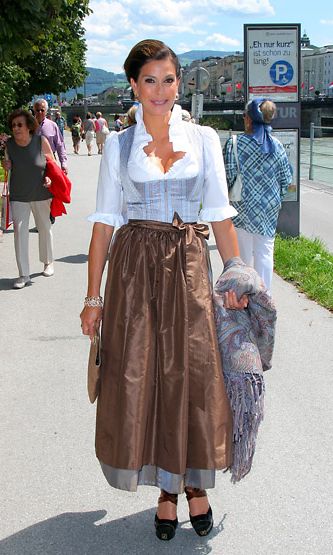 Kutsuvieras Teri Hatcher Itävallassa klassisen musiikin festivaaleilla vuonna 2012.