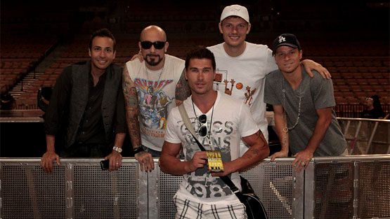 Backstreet Boys fani-kuvassa Scandinavian Hunksien Janin kanssa