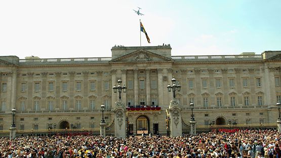 Buckinghamin palatsin parveke
