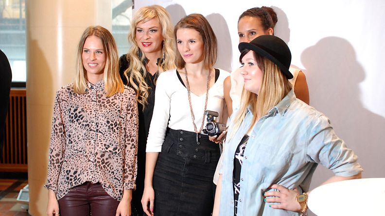 Iholla-naiset MTVn kevään 2013 ohjelmistolanseerauksessa.