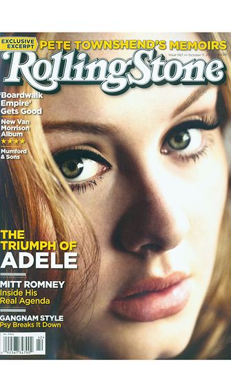 Adele Rolling Stone -lehden kannessa.