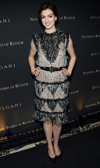 14.1.2008: Anne Hathaway National Board Of Review Awards -gaalassa.