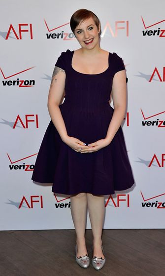 11.1.2013: Lena Dunham American Film Instituten AFI Awards -gaalassa tammikuussa 2013.