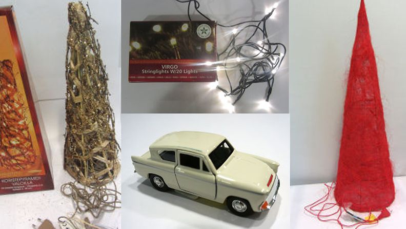 Myös Juhlataika Kartio -valo, Ford Anglia -pikkuauto, Finn Lumour -lamppusarja ja Virgo-jouluvatot löytyvät listalta. 