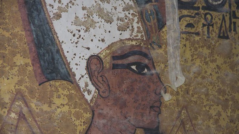 Jäljennös Tutankhamonin kuvasta. Kuva: Egyptin turistiministeriö