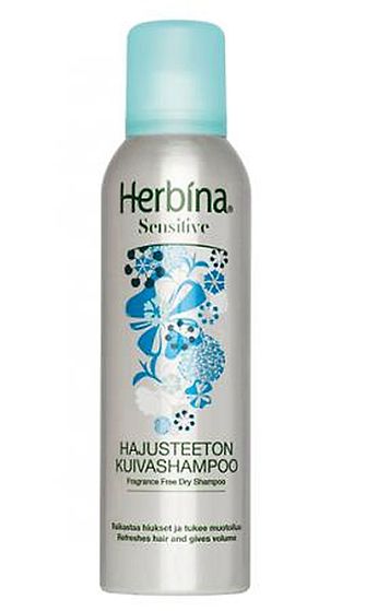 Herbina Sensitive Hajusteeton kuivashampoo