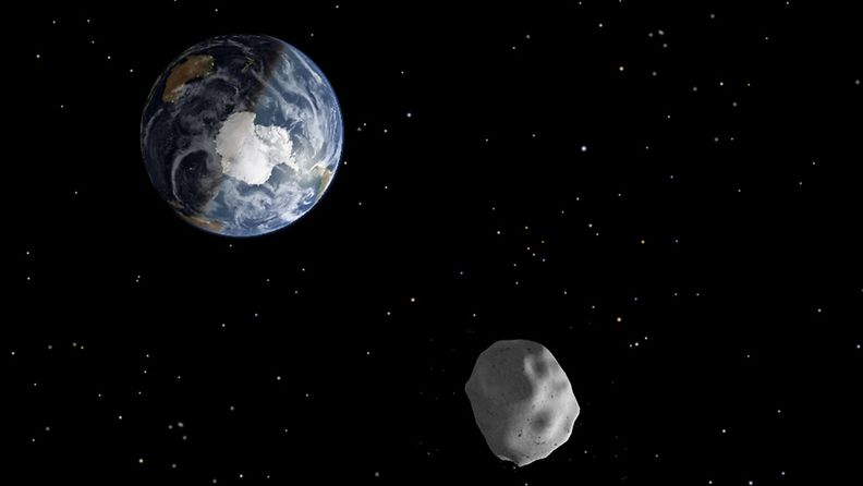 Lähimmillään 2012 DA14-niminen asteroidi käy vain 27 700 kilometrin päässä Maan pinnasta 15.2.2013.