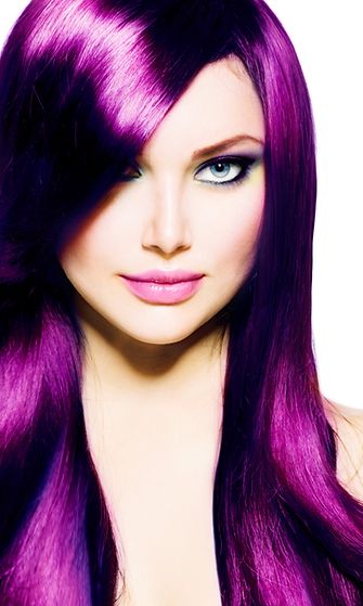 Violetit hiukset