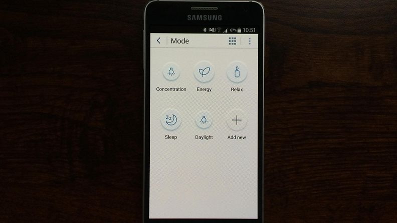 Samsung Smart Led Classic -älylampun ohjaussovellus