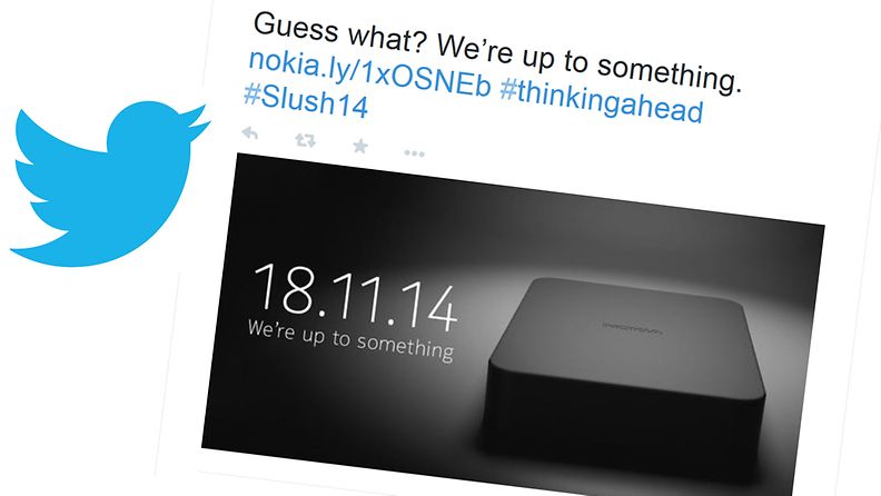 Nokia slush twitter we're up to something