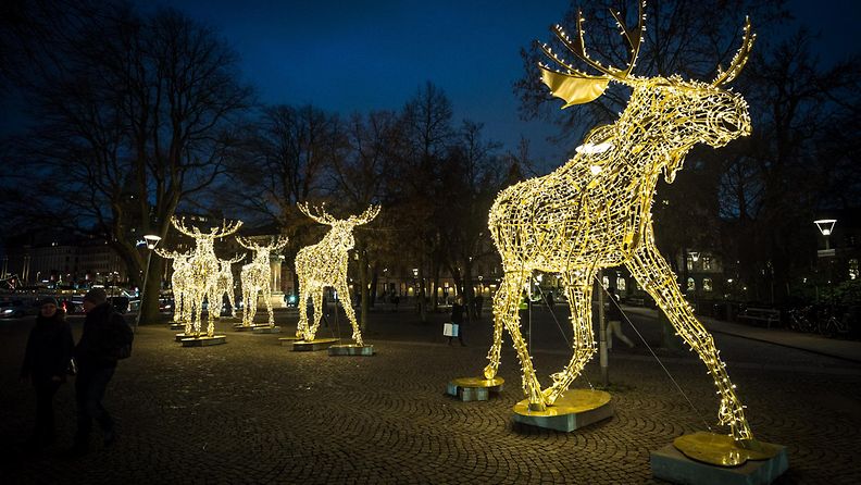 700 000  jouluvaloa Tukholmassa.