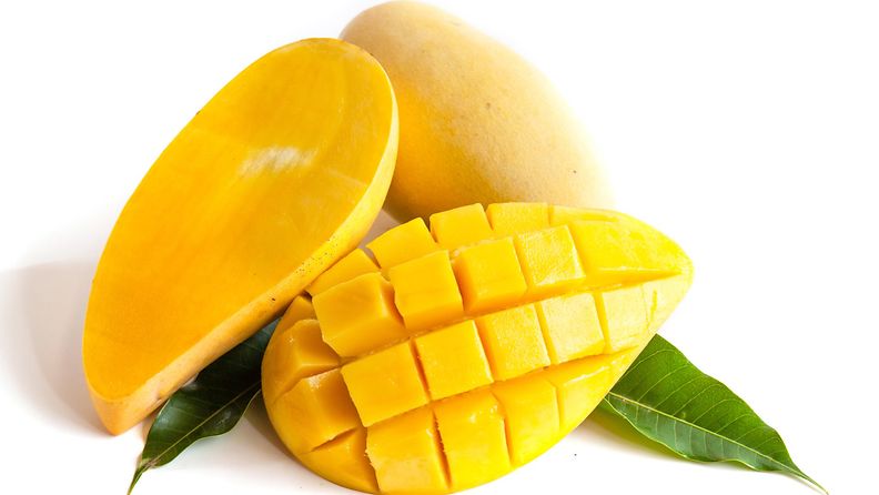 mango, kuutioitu