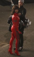 Penelope Cruz Zoolander 2 -elokuvan kuvauksissa Roomassa 25.4.2015. (6)