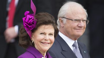 Ruotsin kuningatar Silvia ja kuningas Kaarle Kustaa.