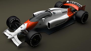Suostuisiko Fernando Alonso ajamaan tämännäköisellä McLarenilla?