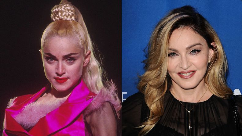 Madonna 1990 ja 2016 