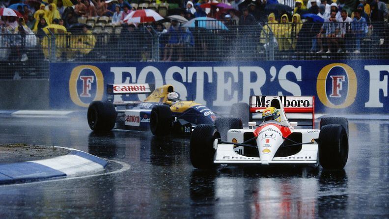 Nigel Mansell, Ayrton Senna, Adelaide, Australian GP, 1991