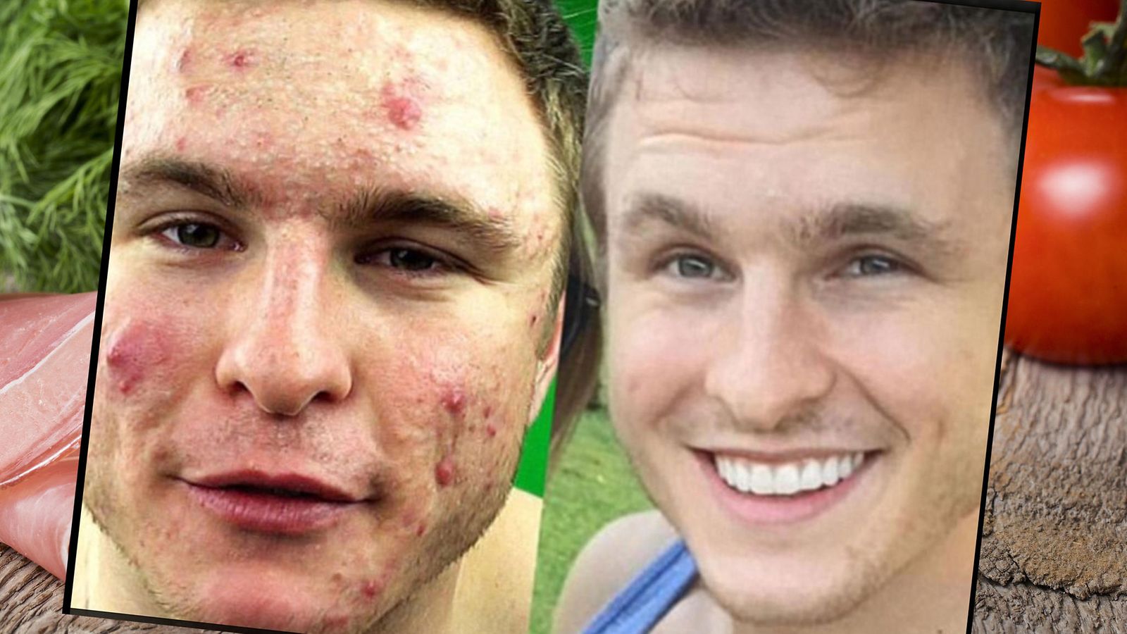 Kehonrakentaja kääntyi vegaaniksi ja huomasi hämmästyttävän muutoksen kasvoissaan. Kuva ruutukaappaus Instagramista. 