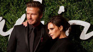 Victoria ja David Beckham joulukuu 2014