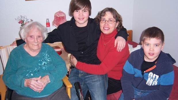 Minna the boys and their great grandmother