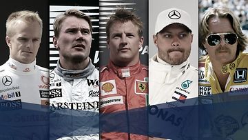 F1 Keke, Mika, Kimi, Heikki, Valtteri