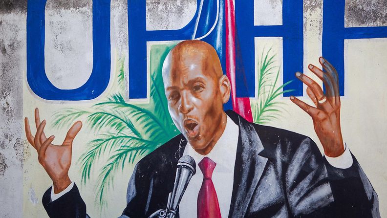 AOP Haiti Jovenel Moise maalaus