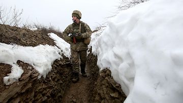 Ukrainan armeijan sotilas.