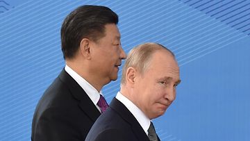 LK 2.2.2022 Venäjän ja Kiinan presidentit Vladimir Putin ja Xi Jinping tapasivat talviolympialaisten yhteydessä Pekingissä.