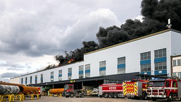 Jyväskylä Valmetin tehtaan tulipalo toukokuussa 2022.