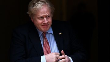 Boris Johnson huhtikuussa 2022.