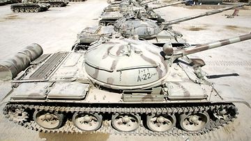 T-62 tankki Afganistanissa vuonna 2004.