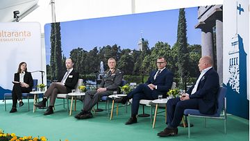 Kultarantakeskustelu kesäkuussa 2022 – mukana Li Andersson, Jussi Halla-aho, Timo Kivinen, Petteri Orpo ja Tuomas Forsberg