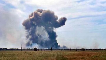 Venäjän sotilaslentokentällä Krimillä räjähti 9. elokuuta.