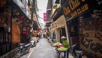 Katukuvaa Vietnamin Hanoista.