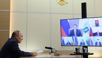 LK 27.9.2022 Venäjän presidentti Vladimir Putin osallistui tänään maataloutta koskevaan kokoukseen videolinkillä Sotsista käsin.