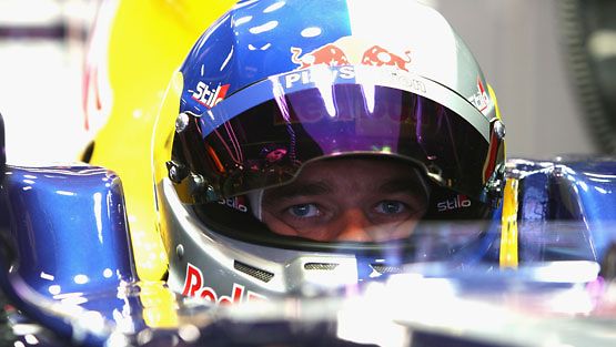 Sebastien Loeb Red Bullin F1-auton ratissa 2008, kuva: Mark Thompson/Getty Images